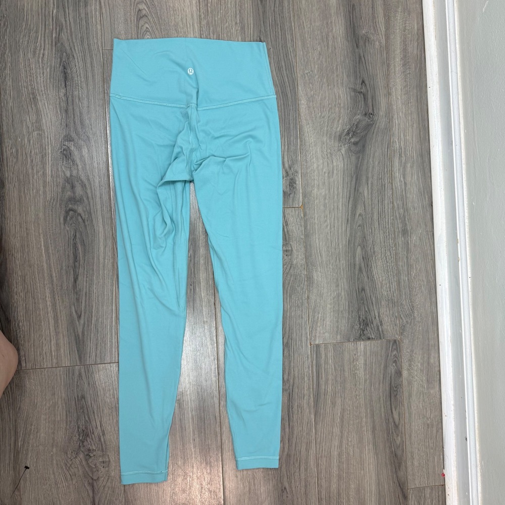 Lululemon Align High-Rise‎ Nulu Leggings Turquoise Blue Yoga Pants 28" Size 8 - Picture 9 of 13